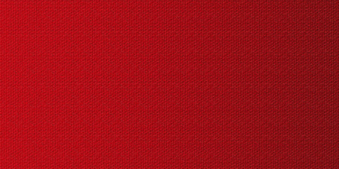 Fototapeta premium Red fabric texture canvas background for design cloth texture. panorama vintage fabric texture. Rough grunge texture seamless fabric background. 