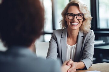 portrait of a smiling businesswoman