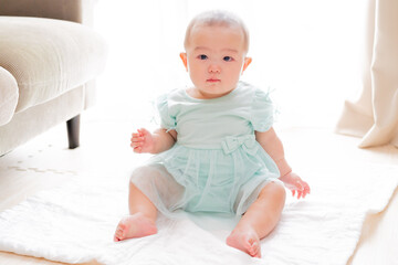 Naklejka premium 日本人の赤ちゃん