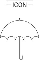 Umbrella vector icon template