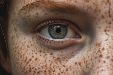freckled face female close up photography