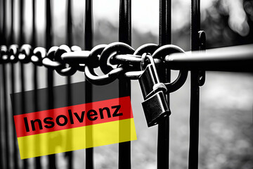 Zaun mit Kette und Schloss close up Hintergrund