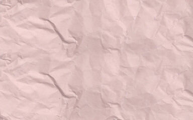 Fototapeta premium Craft crumpled paper, cardboard background. Brown kraft sheet texture, torn antique page, wallpaper or parchment abstract design. Textured recycled brown paper.