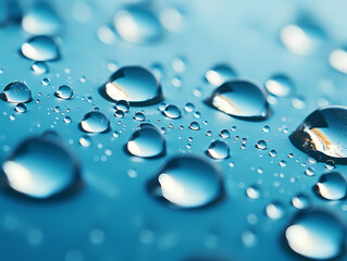 Water Drops On A Surface