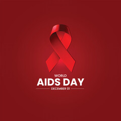 World aids day. aids day creative concept.