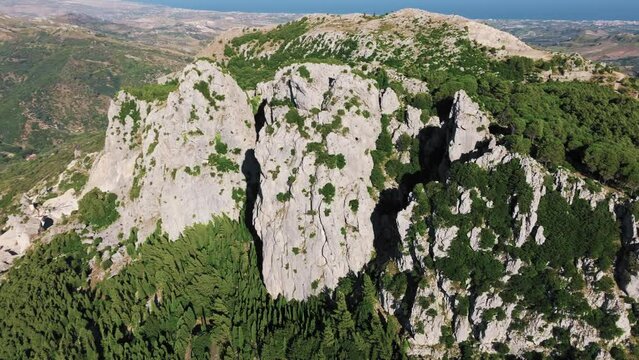 Rocky Mountains In Calabria aerial view