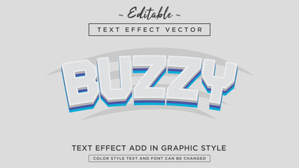 Cool and simple color combination text effect style 