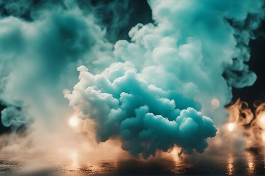blue smoke clouds