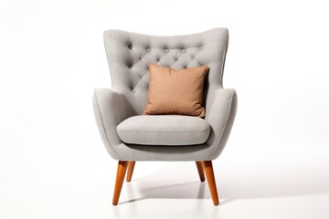 Fototapeta premium Comfortable armchair in modern design white background
