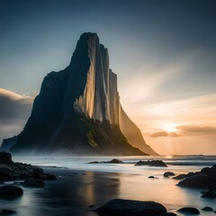 sunset over the ocean