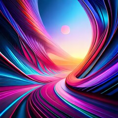 abstract colorful wave