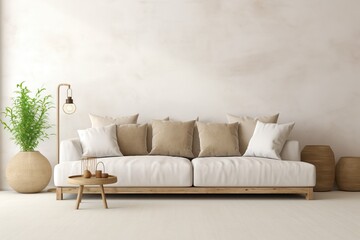 Modern apartment with comfortable sofa and elegant decor