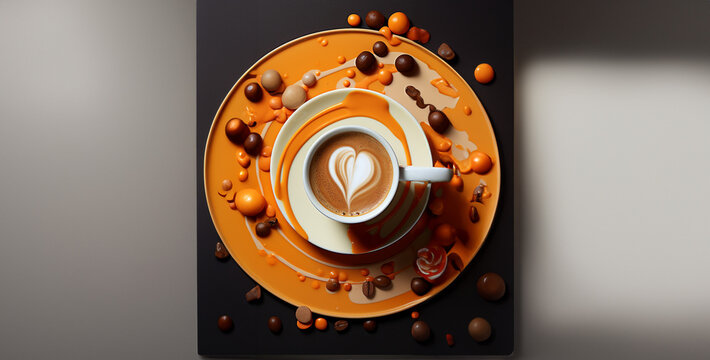 beans and chocolate, Reeses Pieces coffee hd wallpaper 