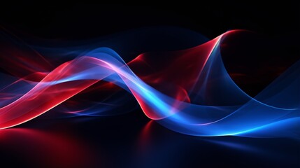 Blue abstract background PPT with lights, dynamic lines and curves style background PPT