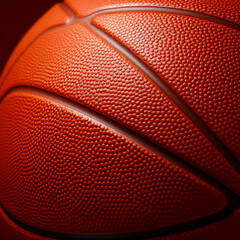 Fondo con detalle y textura de pelota de baloncesto con tonos anaranjados