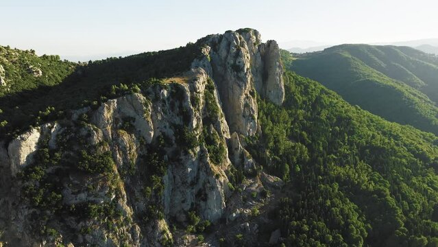 Mountains near Canolo City in Calabria