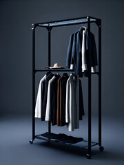Retail clothing rack. AI Generated - 649320772