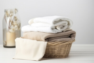Fototapeta na wymiar Organized Household Laundry Essentials