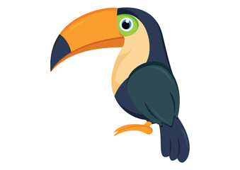 Toucan Bird Vector Illustration Isolated On white Background © MihaiGr
