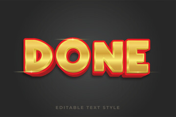 Done 3d text effect, gold and luxury lance effect in with black background