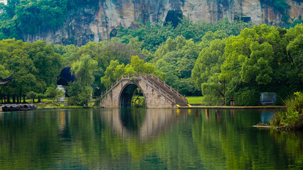 The scenery near Hangzhou Bridge in China