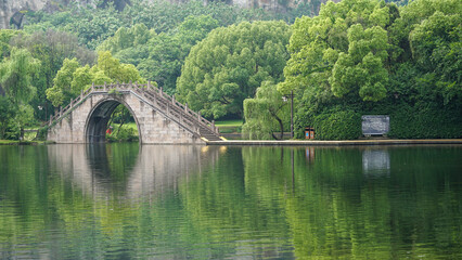 The scenery near Hangzhou Bridge in China