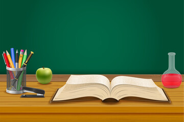 open book with pages vector illustration
