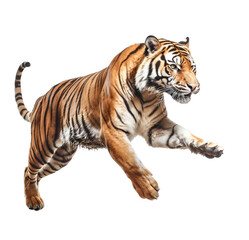 Indian tiger on transparent background PNG