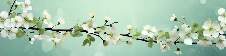 Obraz premium Pastel green web design background.