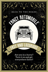 Retro Automobile Vintage illustration Design