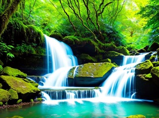 waterfall in the forest