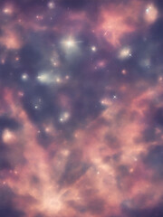 Distant stars background. Galaxy. AI Generated - 649338115