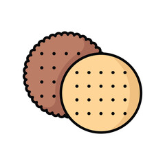 biscuit icon vector design template simple and clean