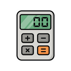 calculator icon vector design template simple and clean