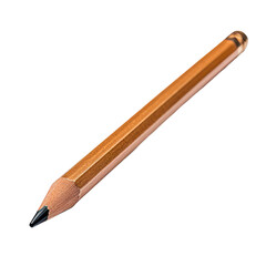 Pencil isolated on transparent background. Concept of school, education and stationery.