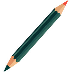 green color pencil writing icon