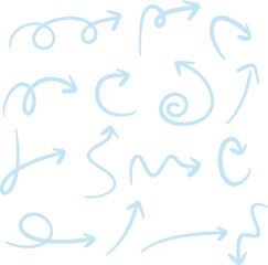 hand drawn arrow line design