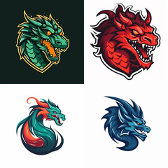dragon mascot logo