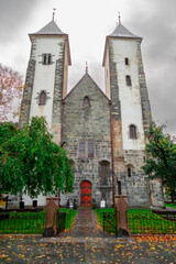 St. Mary's Church in Bergen - obrazy, fototapety, plakaty