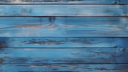 Blue-painted cabin wall texture. wood plank texture background. Vintage blue wooden board wall design. generative AI