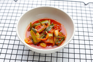 Kimchi korea food, cucumber kimchi