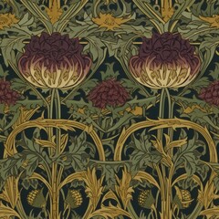 Vintage floral pattern, Seamless retro texture, Classic vintage wallpaper