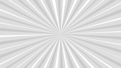 Grey sunburst background with rays