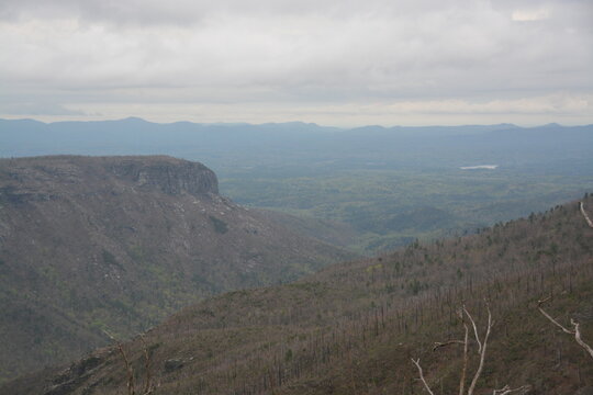 view of the blue ridge appalachian mountains