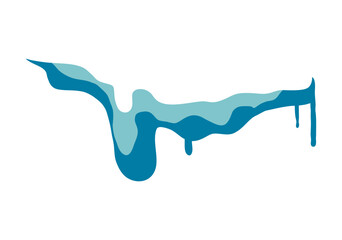 Snow caps, snowy ice and frozen icicles, vector design