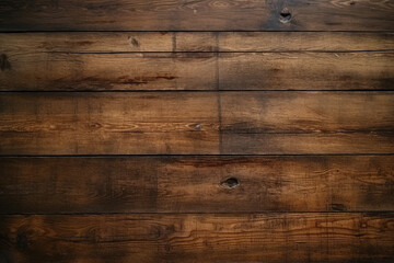 Obraz na płótnie Canvas Dark brown wooden plank background wallpaper Generative AI picture