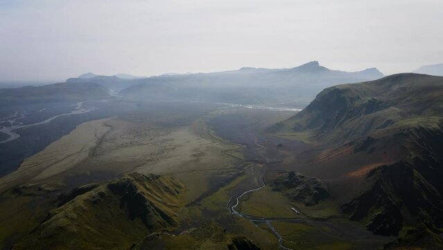 Thakgil in Iceland Flug mit Drohne 6