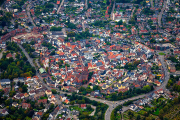 Haltern am See is a little town near Recklinghausen (Vest) north of Ruhr Basin in Germany. Aerial...