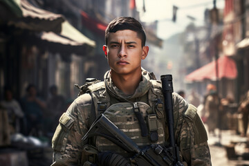 US Army soldier in the Mission