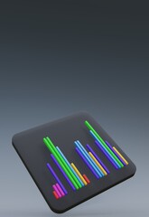 3D OBJECTS, ROSE GRAPHICS with cool elegant black background